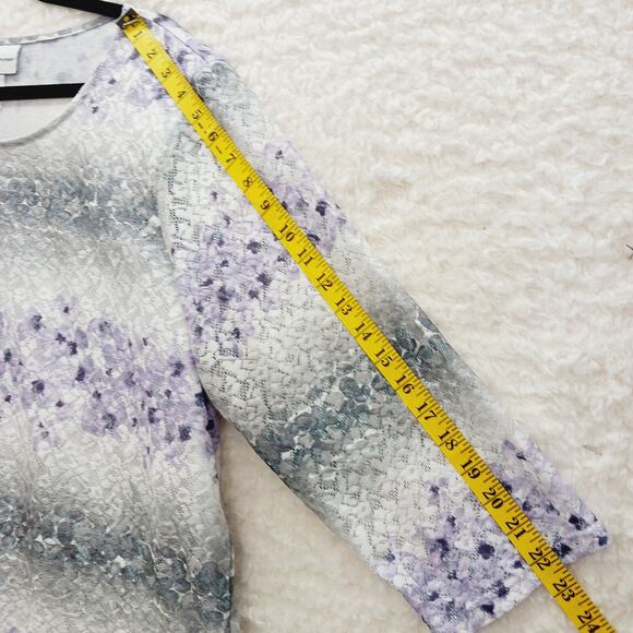 Blouse Size XL Lavender Violet Flower Fairycore Whimsycore Y2K Festival Romantic - Picture 8 of 14